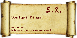 Somlyai Kinga névjegykártya
